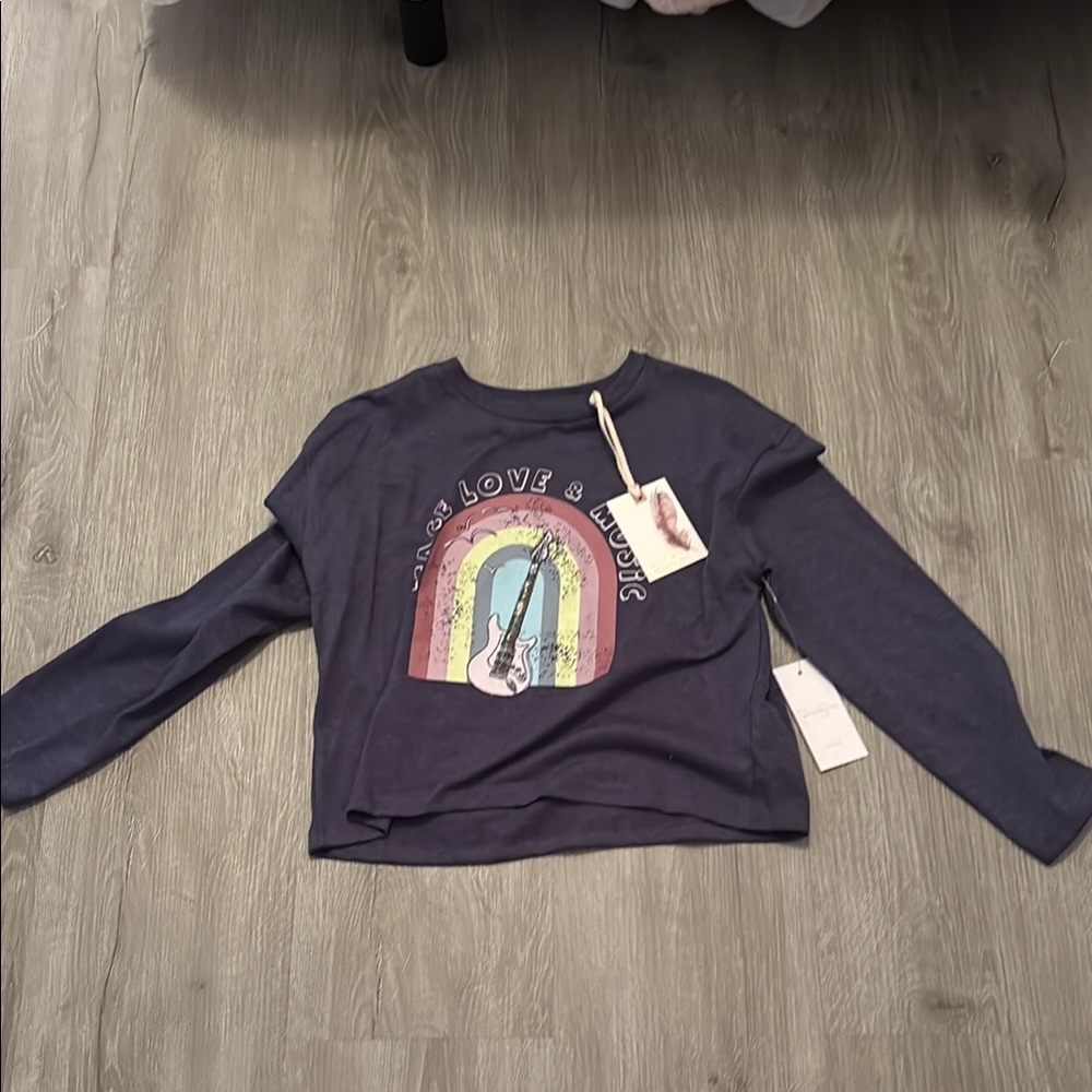 Kids Graphic Long Sleeve Shirt - Purple